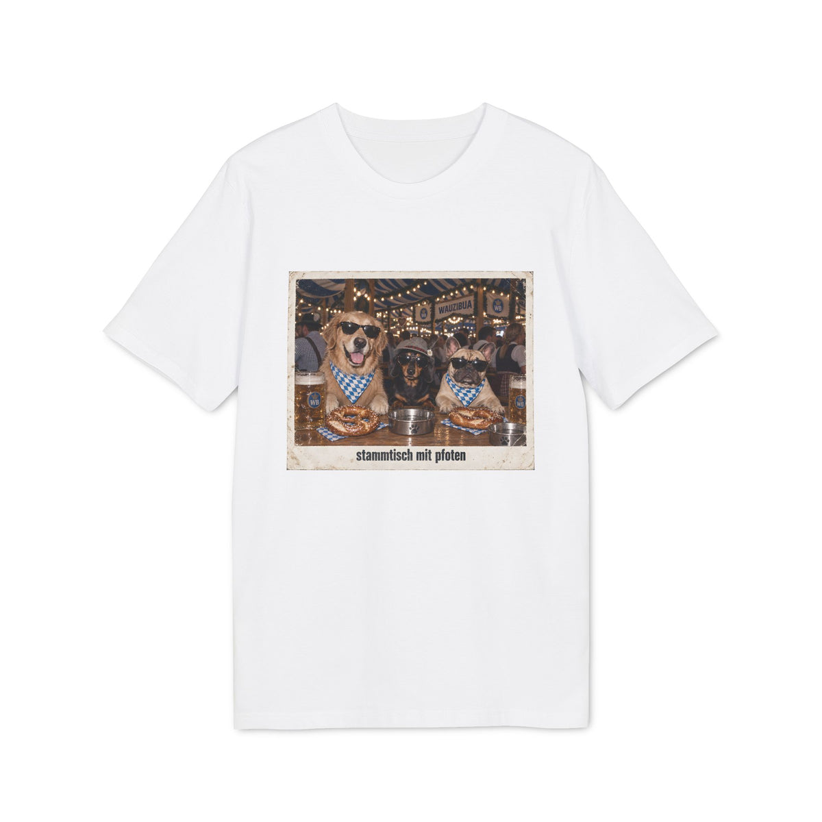 Stammtisch mit Pfoten – Wiesn Hunde T-Shirt