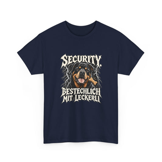 Security, bestechlich mit Leckerli – Hunde T-Shirt