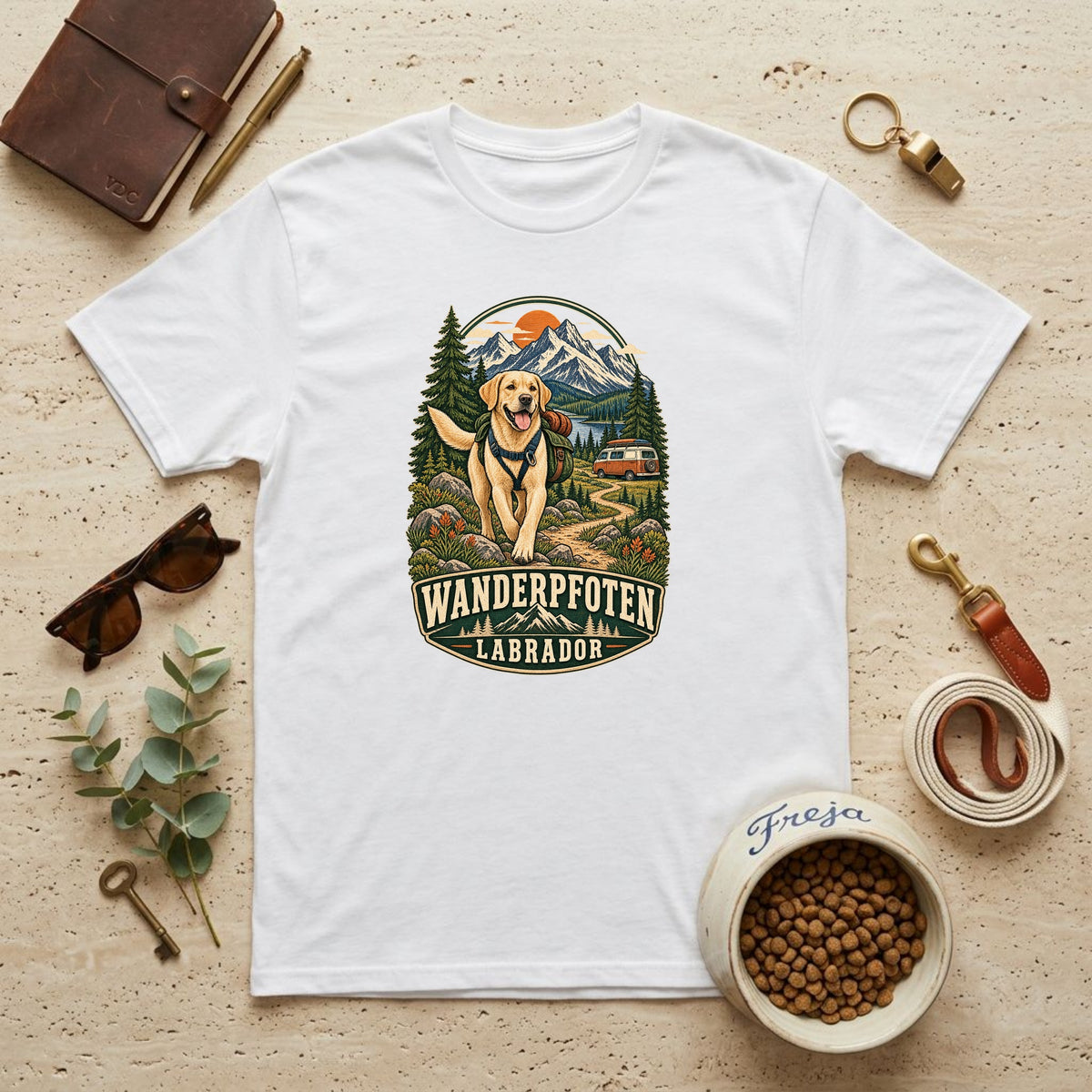 Wanderpfoten Labrador – Unisex T-Shirt