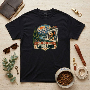 Berge Bus Pfoten – Labrador – Unisex T-Shirt