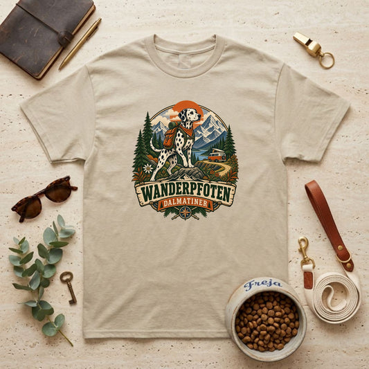 Wanderpfoten Dalmatiner – Unisex T-Shirt
