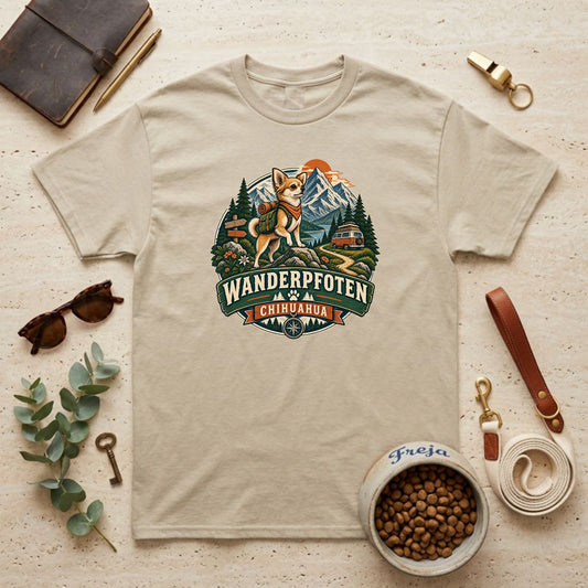 Wanderpfoten Chihuahua – Unisex T-Shirt