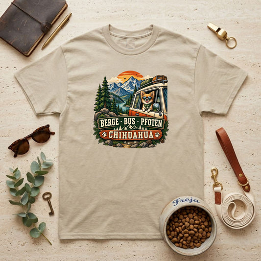 Berge Bus Pfoten – Chihuahua – Unisex T-Shirt