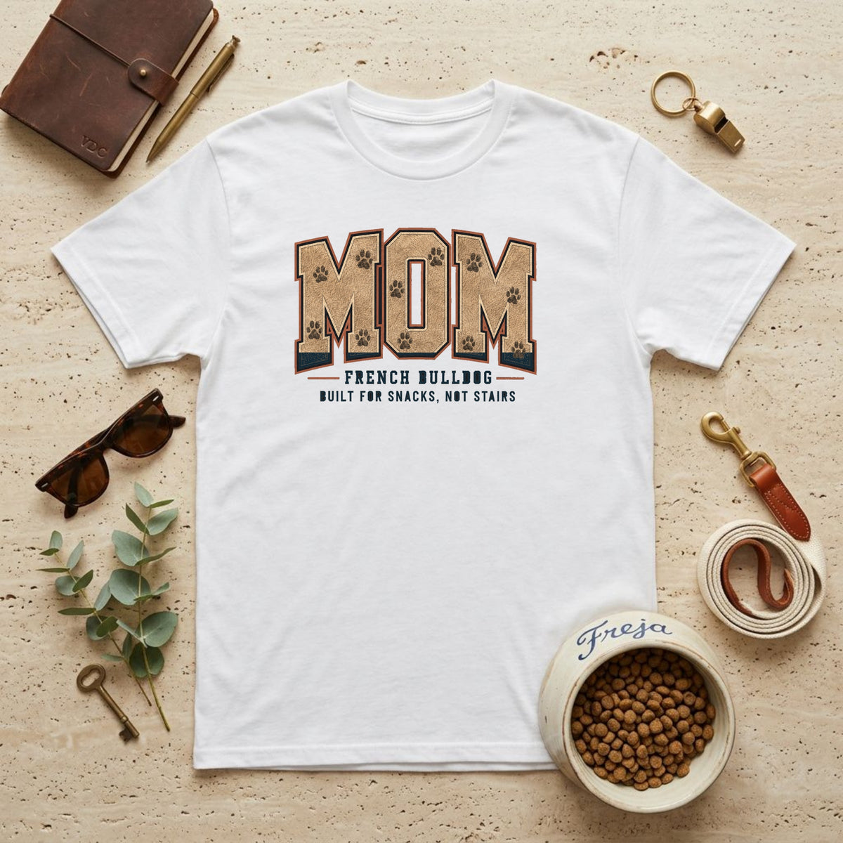 French Bulldog Mom – Built for Snacks – Unisex T-Shirt