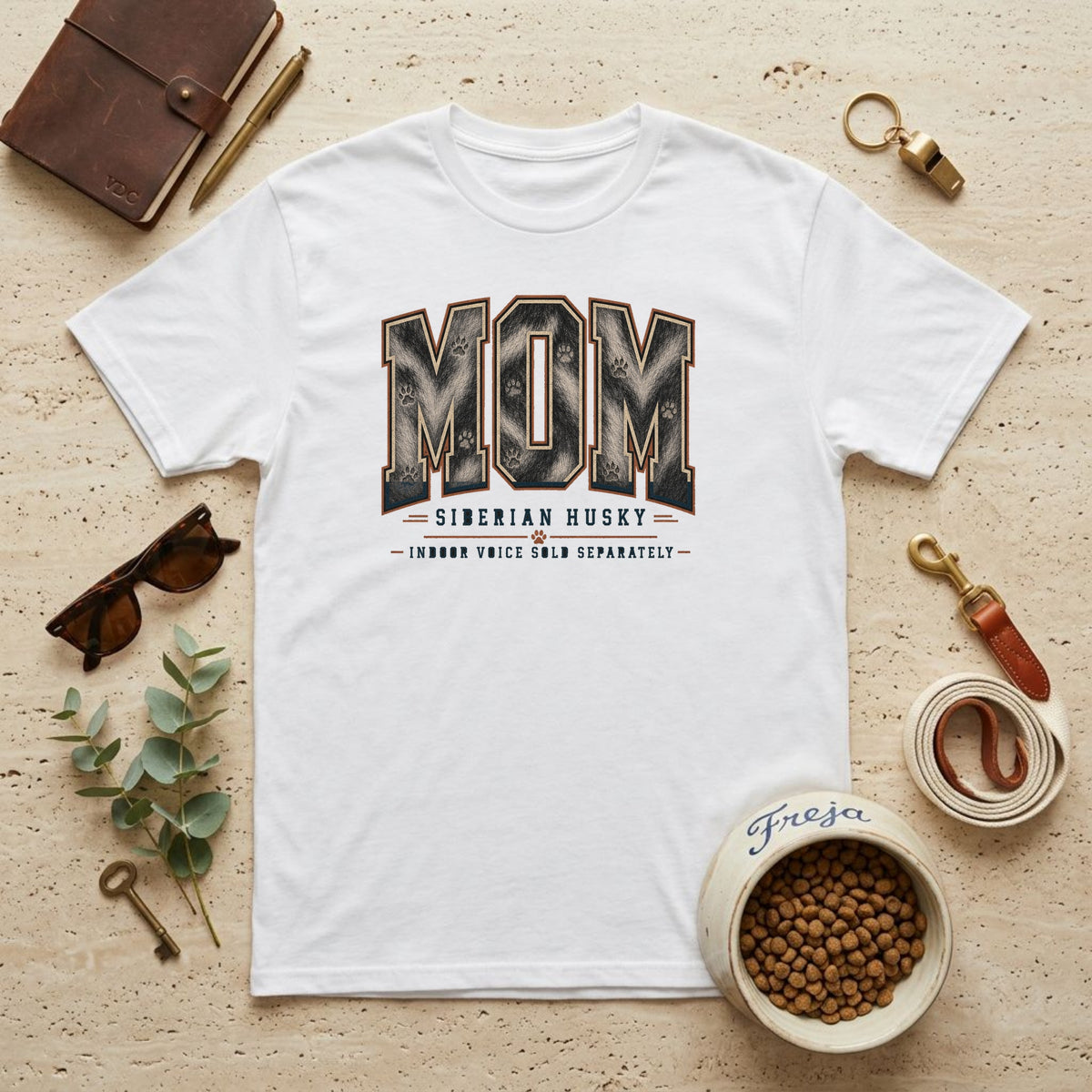 Siberian Husky Mom – Indoor Voice – Unisex T-Shirt