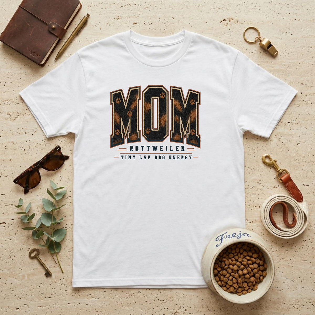 Rottweiler Mom – Tiny Lap Dog Energy – Unisex T-Shirt