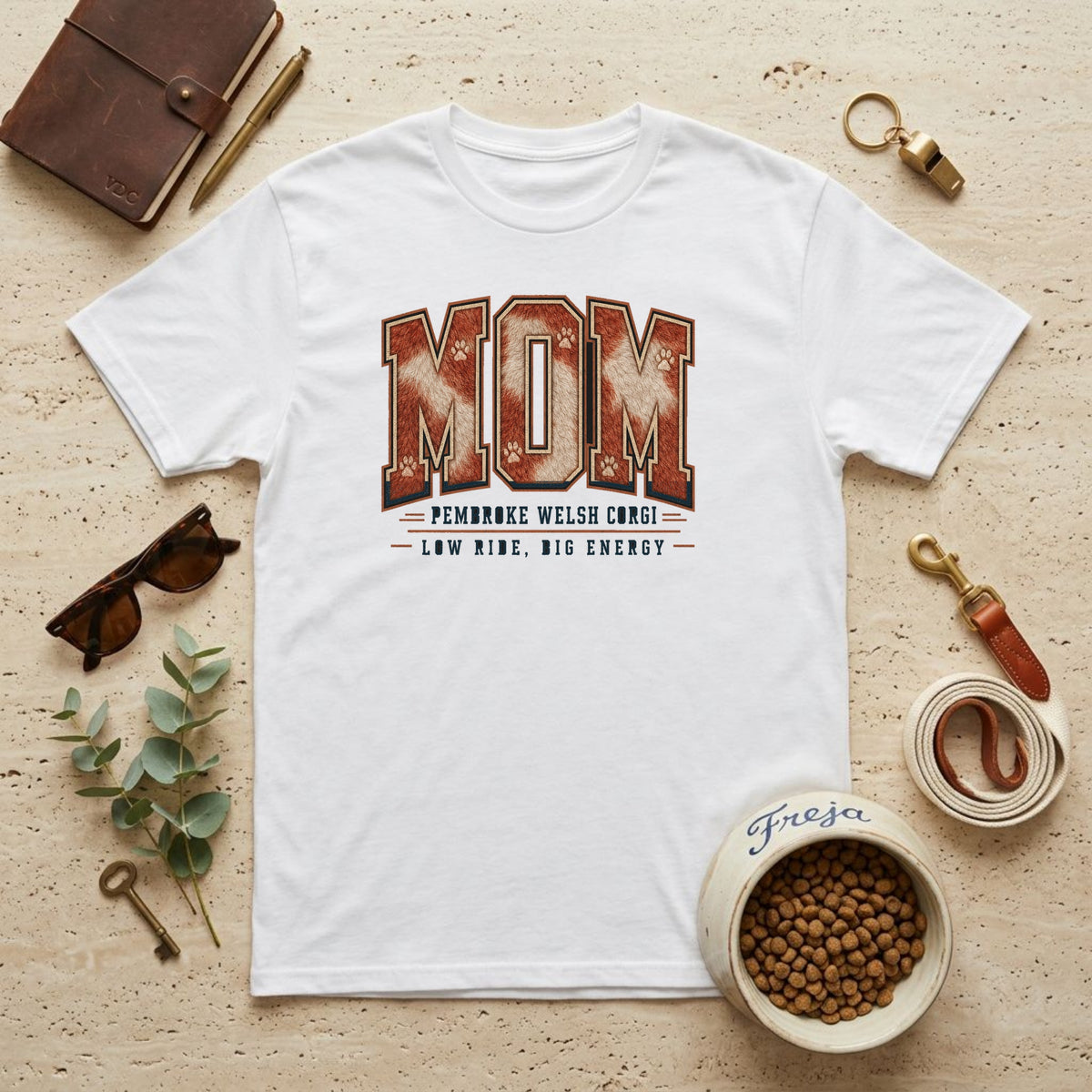 Corgi Mom – Low Ride Big Energy – Unisex T-Shirt