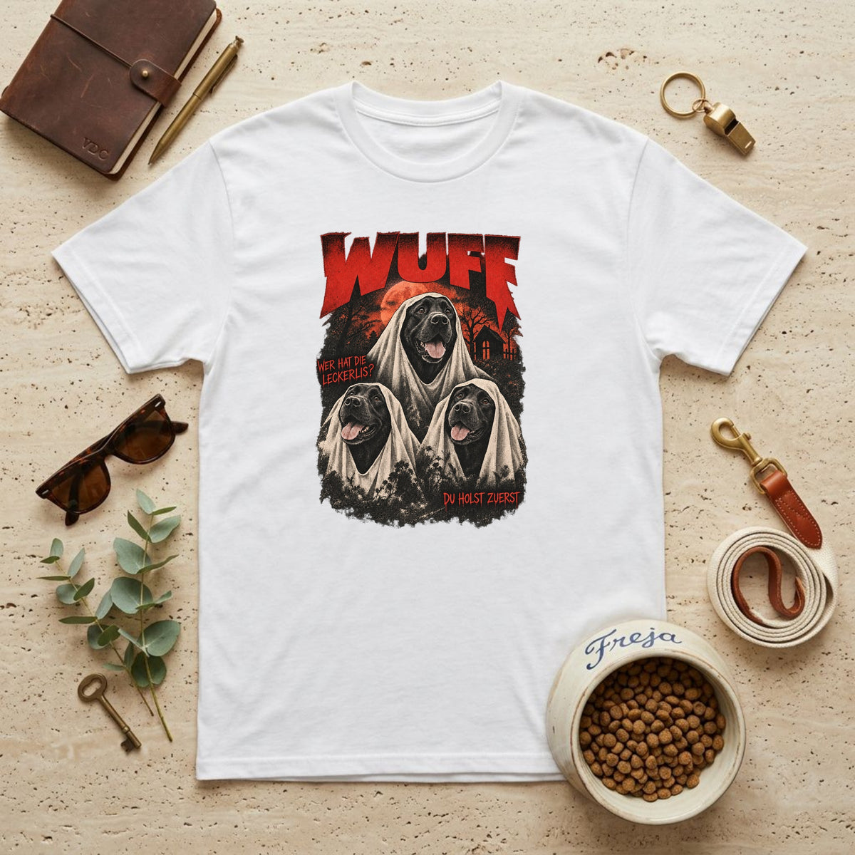 Wuff – Wo sind die Leckerlis? – Unisex T-Shirt