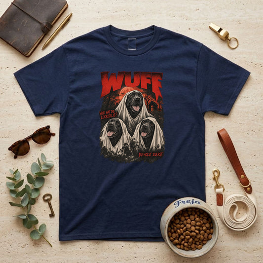 Wuff – Wo sind die Leckerlis? – Unisex T-Shirt