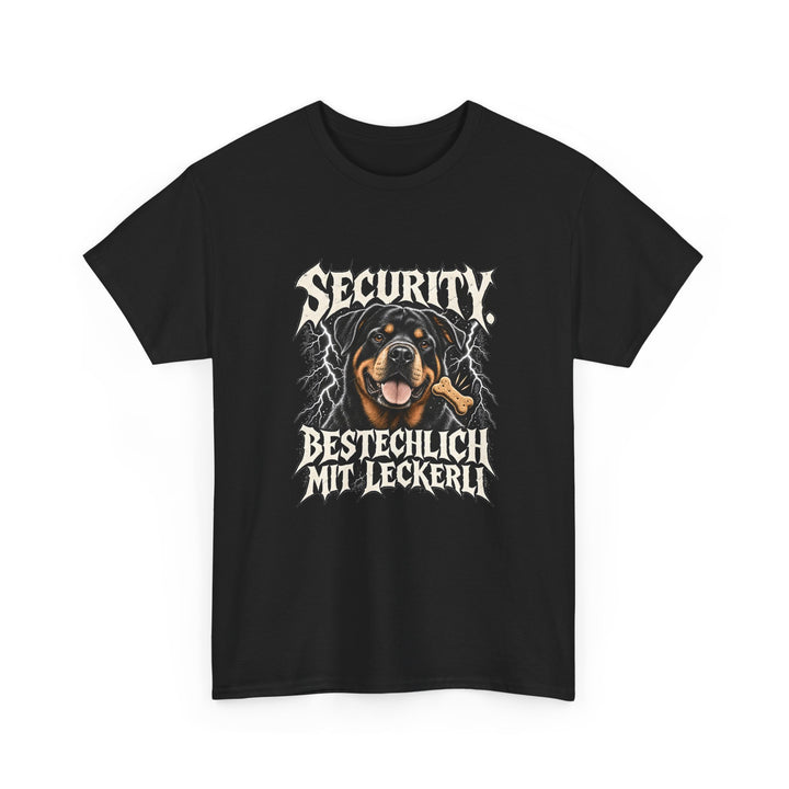 Security, bestechlich mit Leckerli – Hunde T-Shirt
