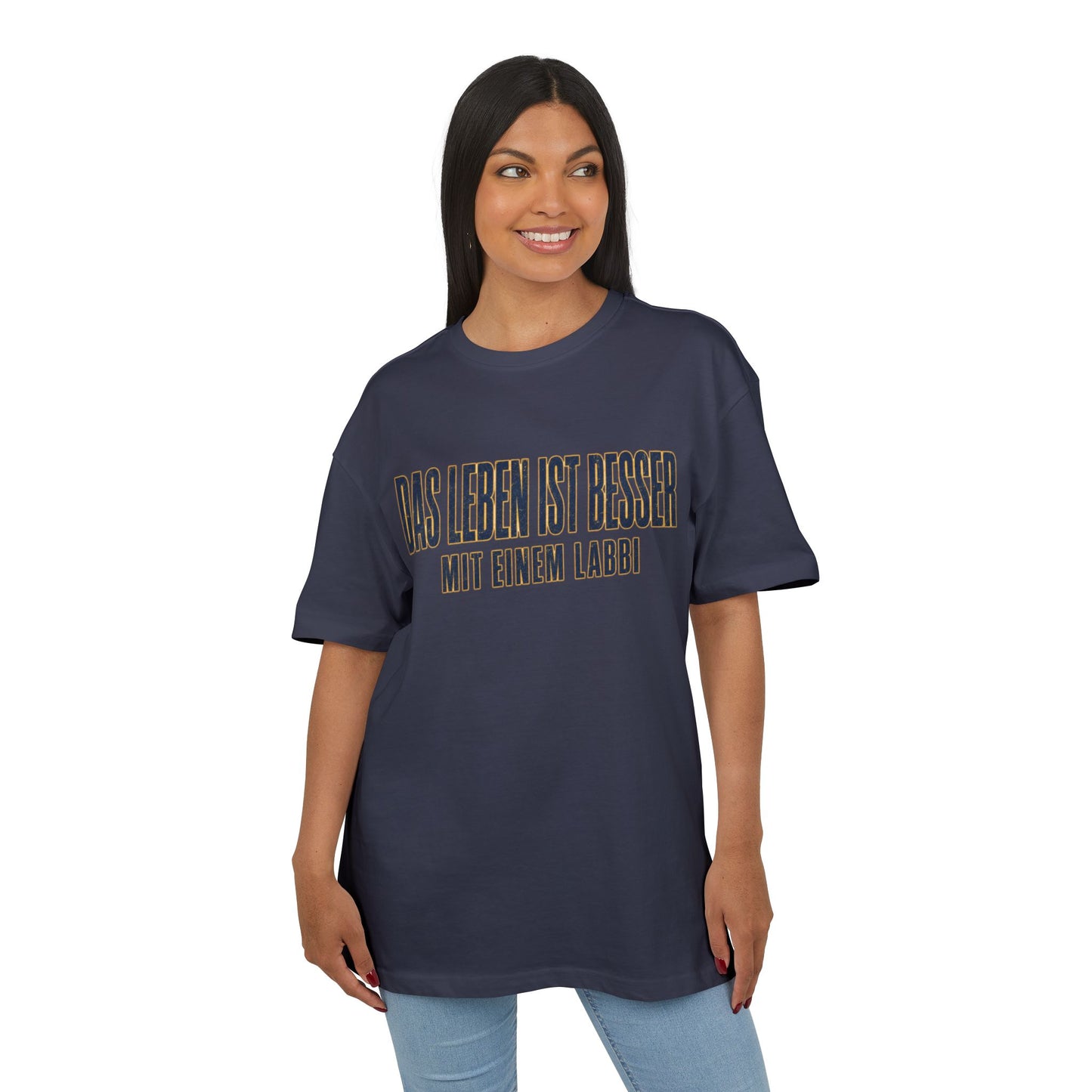 Das Leben ist besser mit einem Labbi T-Shirt | German Labrador Phrase Tee