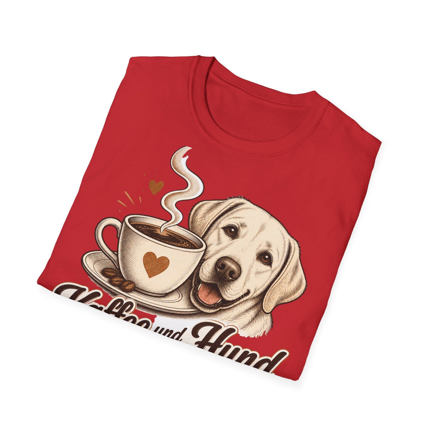 Kaffee und Hund T-Shirt — "Kaffee und Hund, mehr brauch ich nicht"
