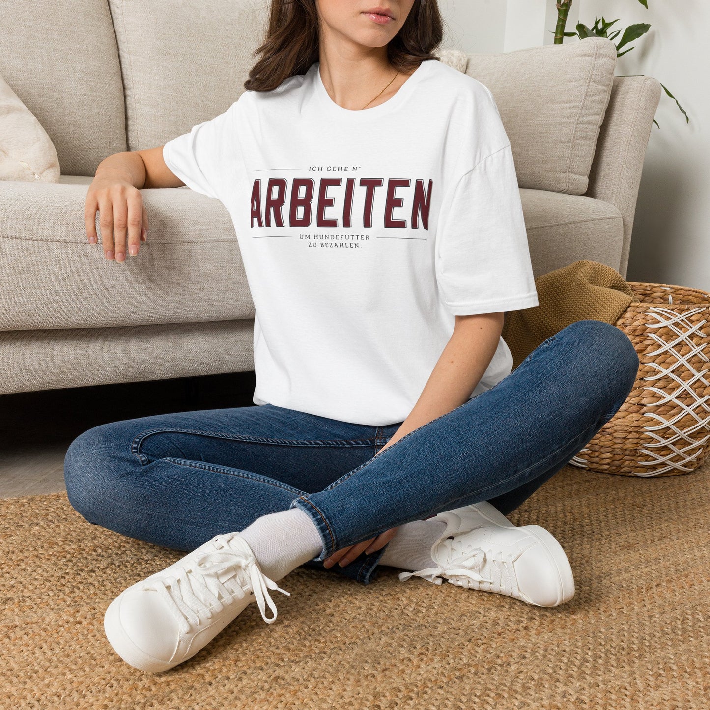 T-Shirt — "Arbeiten" German Funny Work Humor Tee