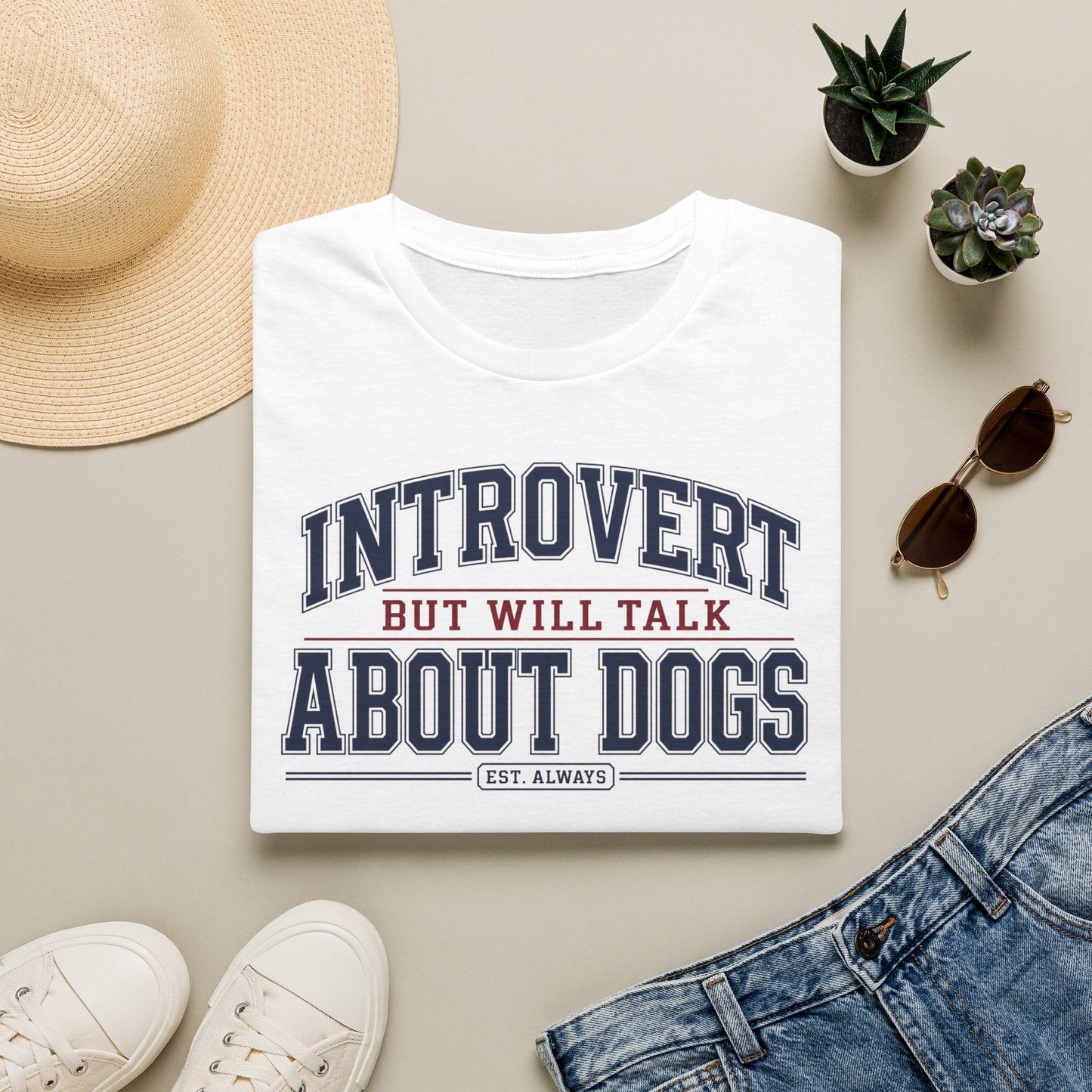 Introvert But Will Talk About Dogs T-Shirt