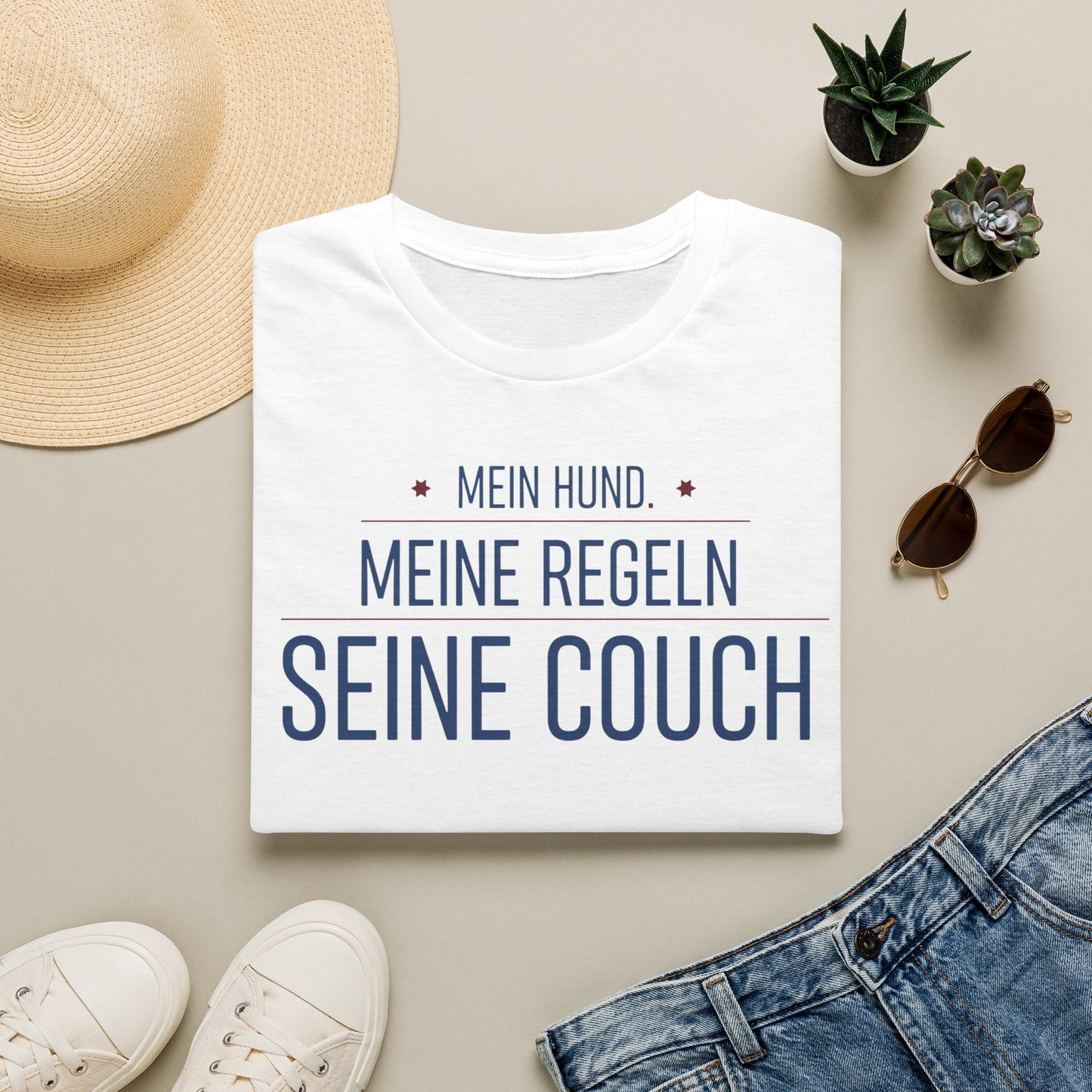 T-Shirt — Mein Hund, Meine Regeln, Seine Couch (German Dog Lover Tee)