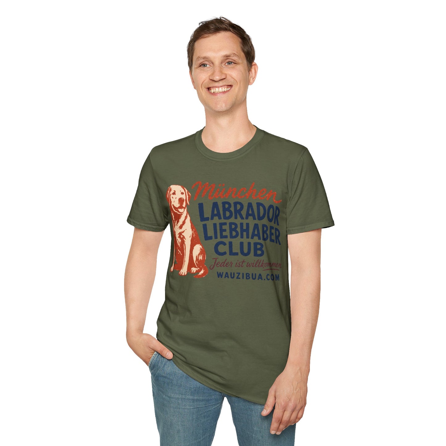 München Labrador Liebhaber Club T-Shirt — Retro Hundeliebhaber Tee