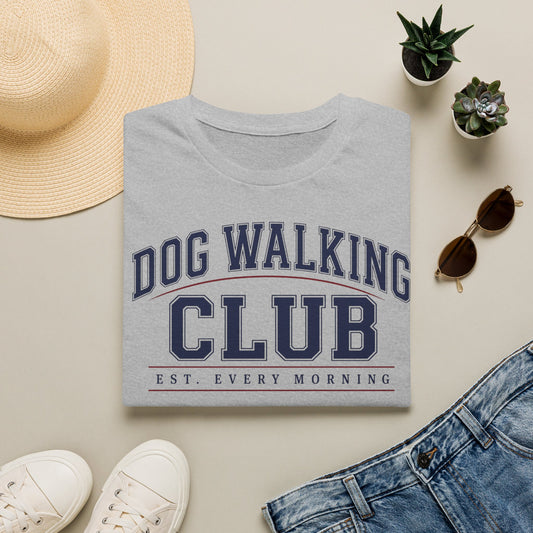 Dog Walking Club T-Shirt — "Est. Every Morning" Casual Tee for Dog Lovers