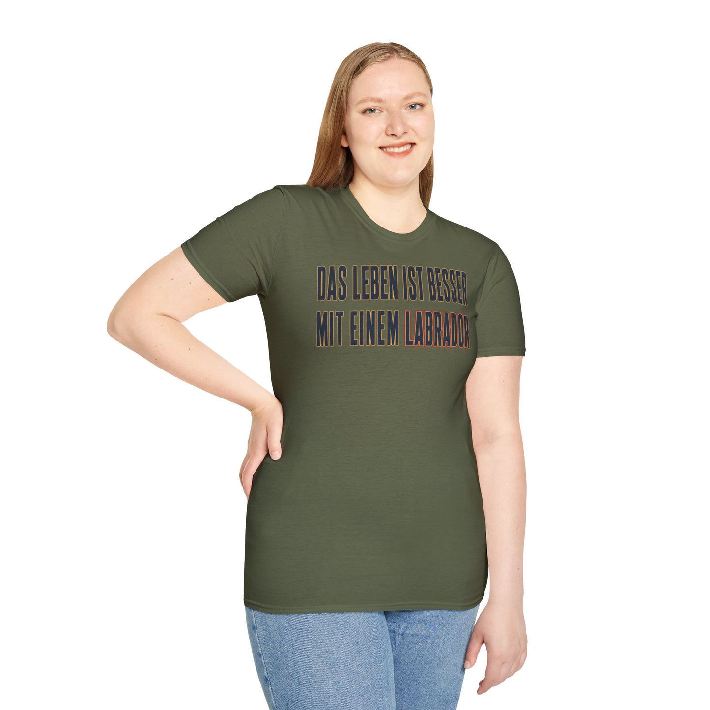 "Das Leben ist besser mit einem Labrador" Labrador-Liebhaber T-Shirt