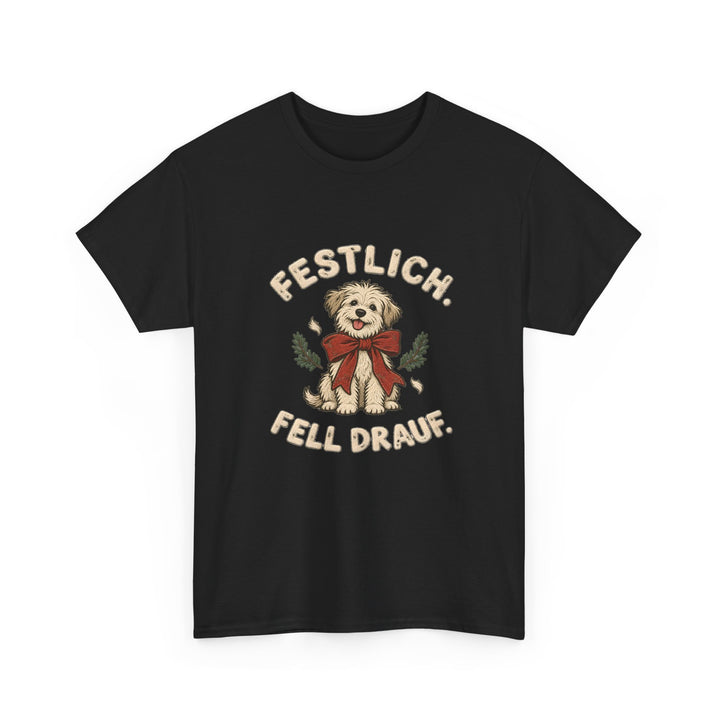 Festlich, Fell drauf – Hunde T-Shirt