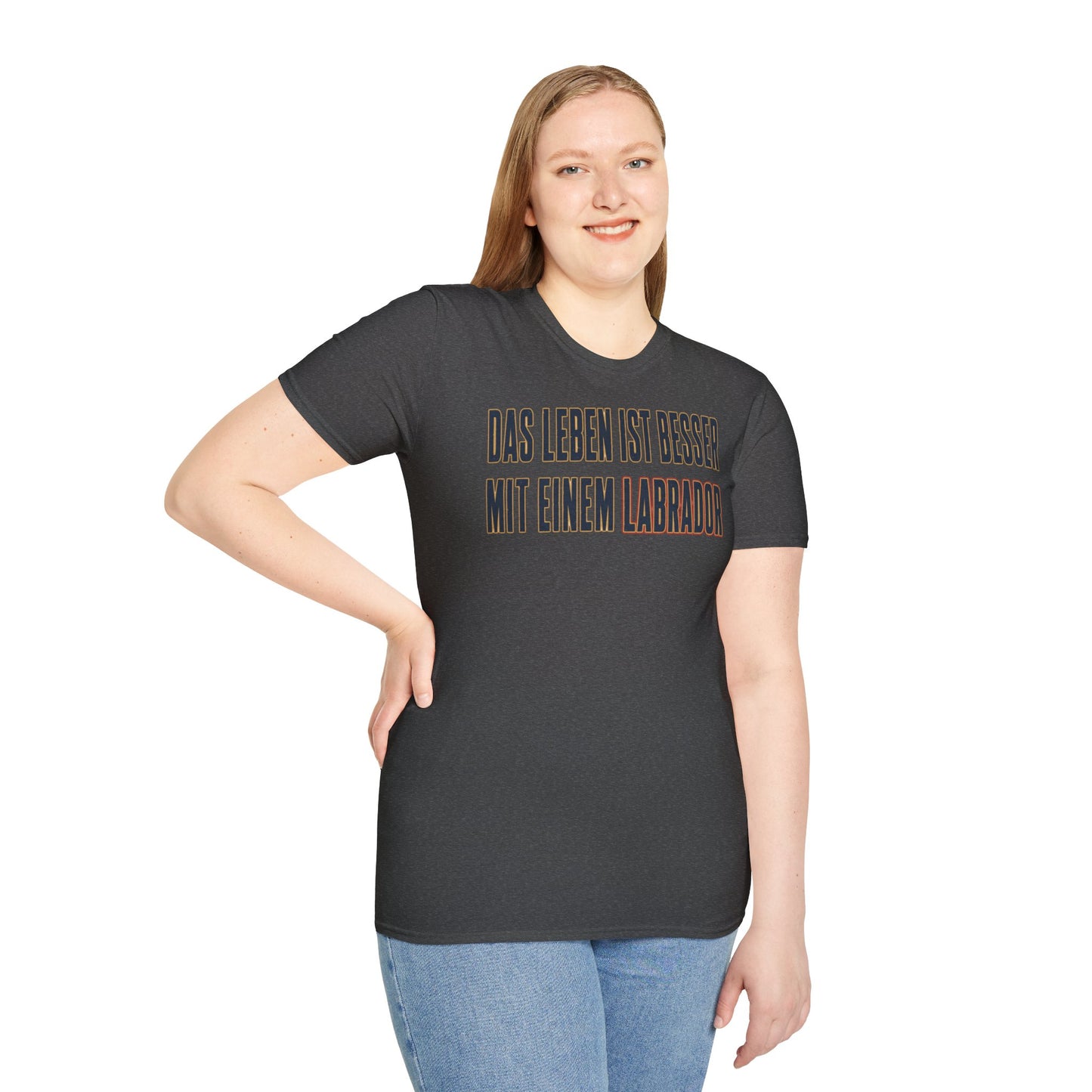 "Das Leben ist besser mit einem Labrador" Labrador-Liebhaber T-Shirt