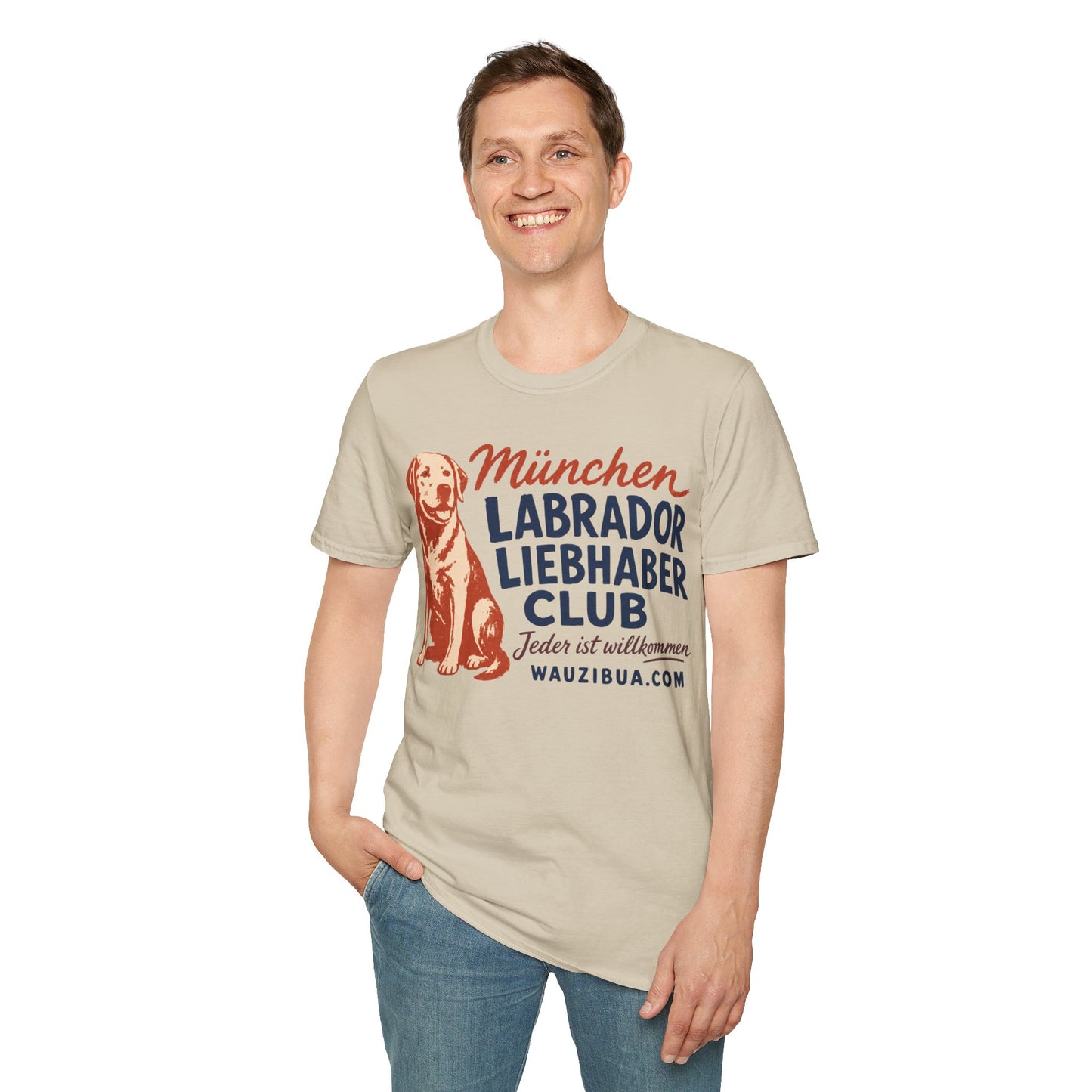 München Labrador Liebhaber Club T-Shirt — Retro Hundeliebhaber Tee
