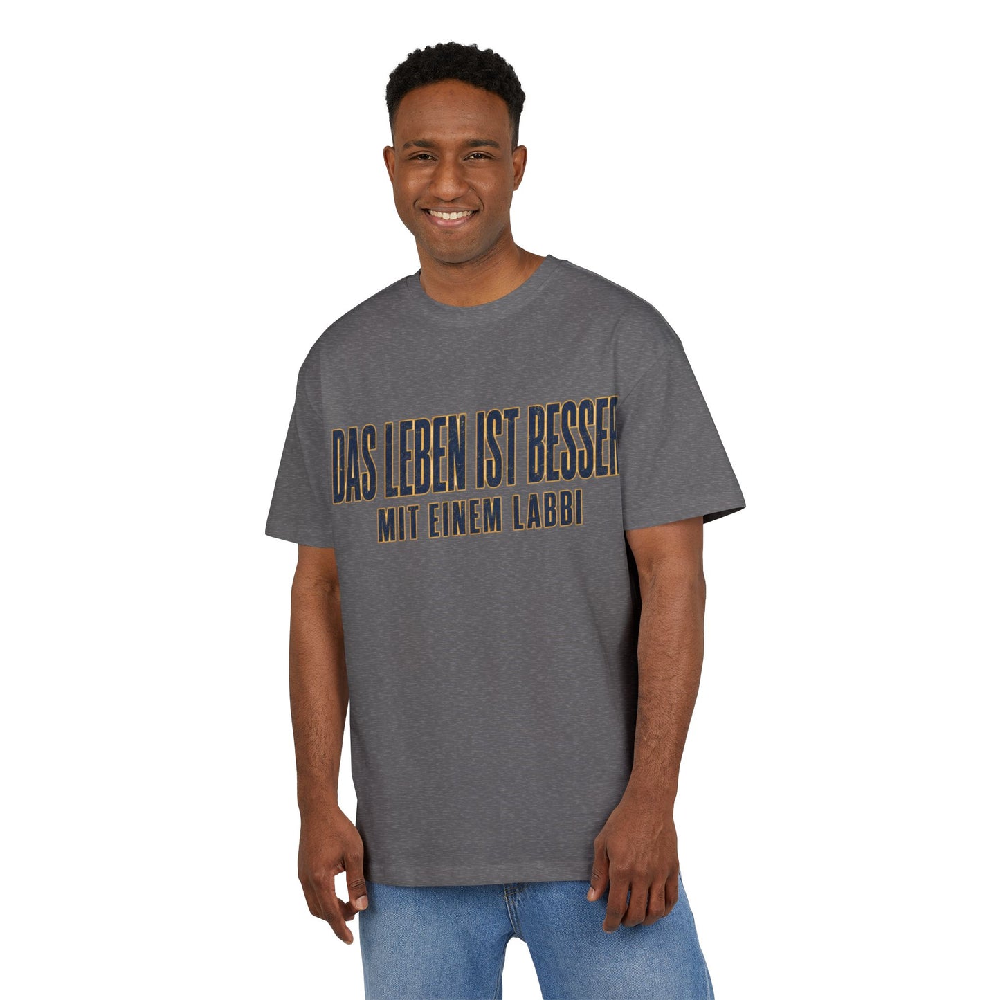 Das Leben ist besser mit einem Labbi T-Shirt | Deutsche Labrador-Spruch Shirt
