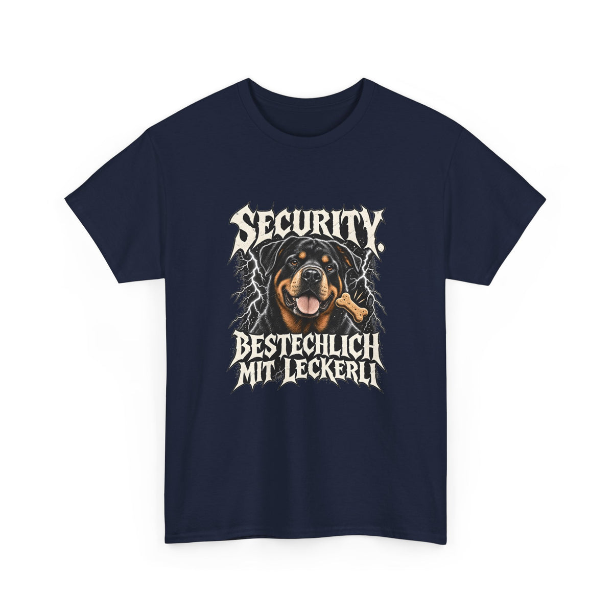 Security, bestechlich mit Leckerli – Hunde T-Shirt