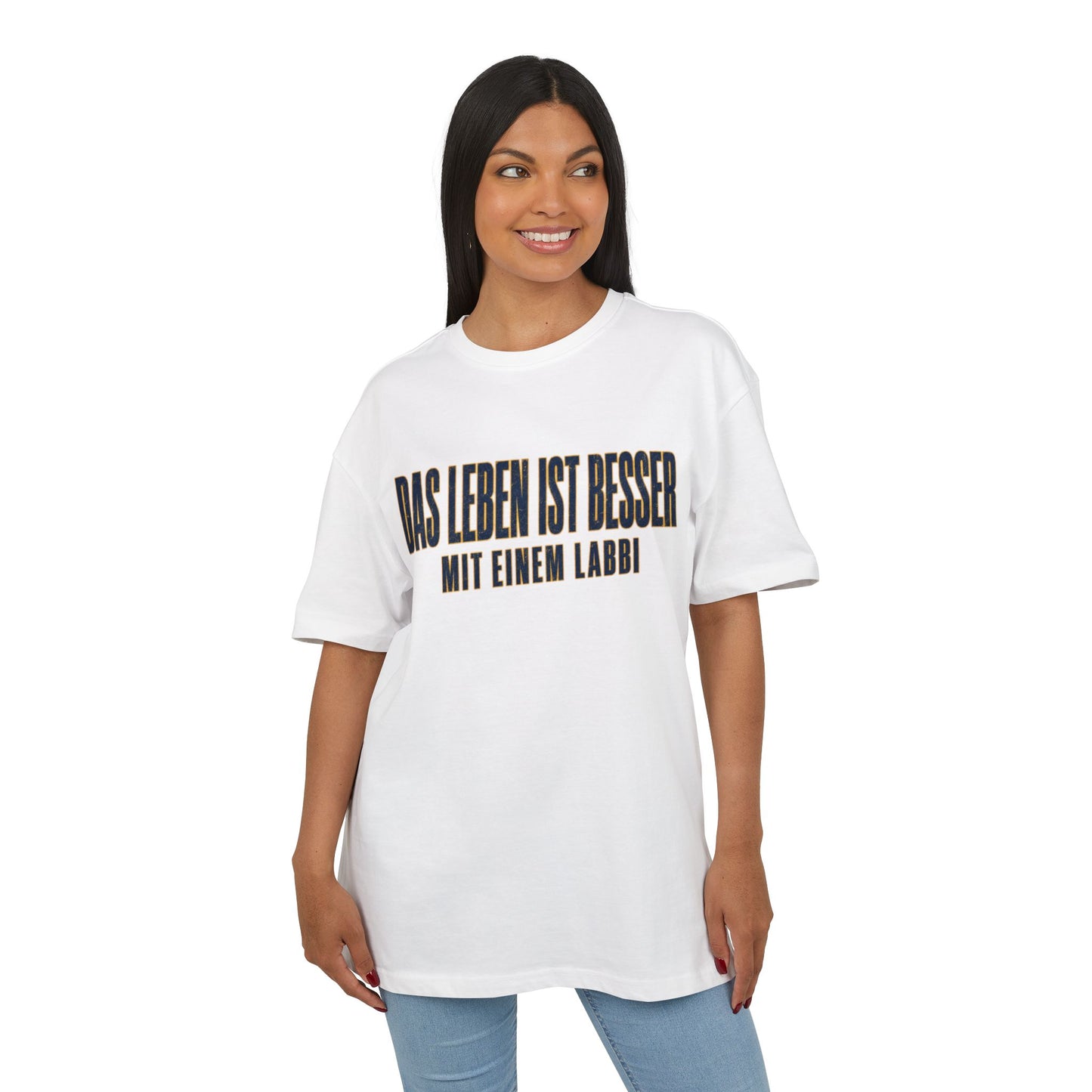 Das Leben ist besser mit einem Labbi T-Shirt | German Labrador Phrase Tee
