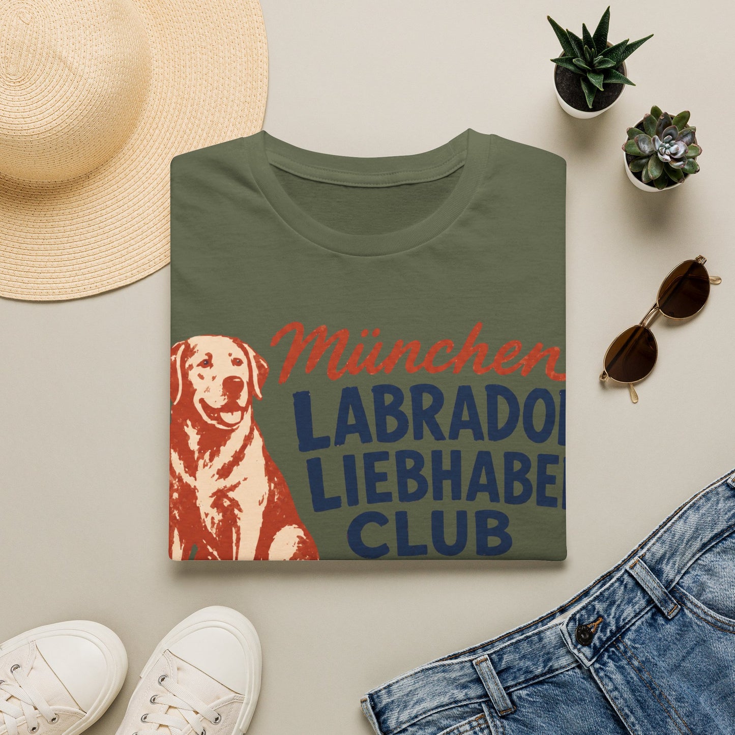 München Labrador Liebhaber Club T-Shirt — Retro Dog Lover Tee