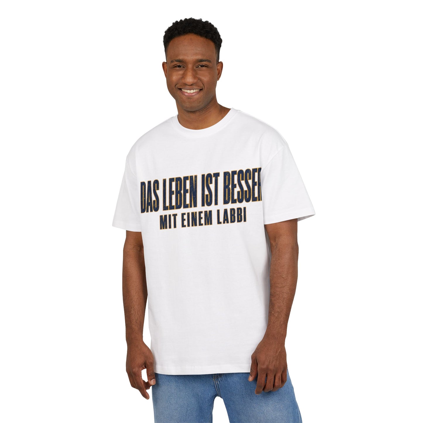 Das Leben ist besser mit einem Labbi T-Shirt | Deutsche Labrador-Spruch Shirt