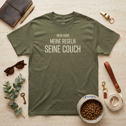 Mein Hund. Meine Regeln. Seine Couch – Unisex T-Shirt