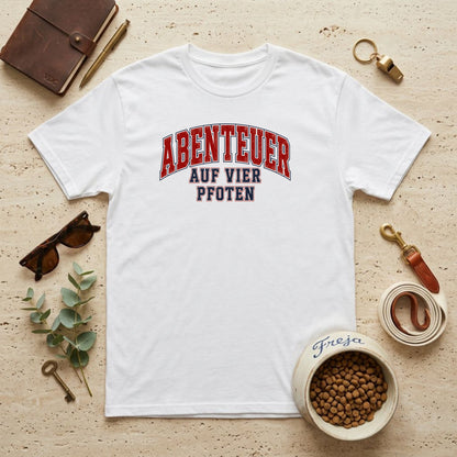 Abenteuer auf vier Pfoten – Unisex T-Shirt
