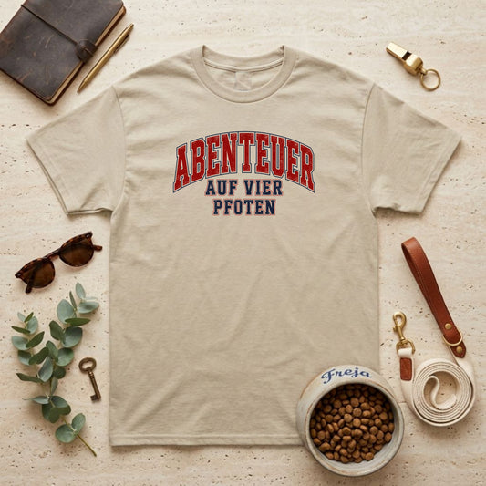 Abenteuer auf vier Pfoten – Unisex T-Shirt