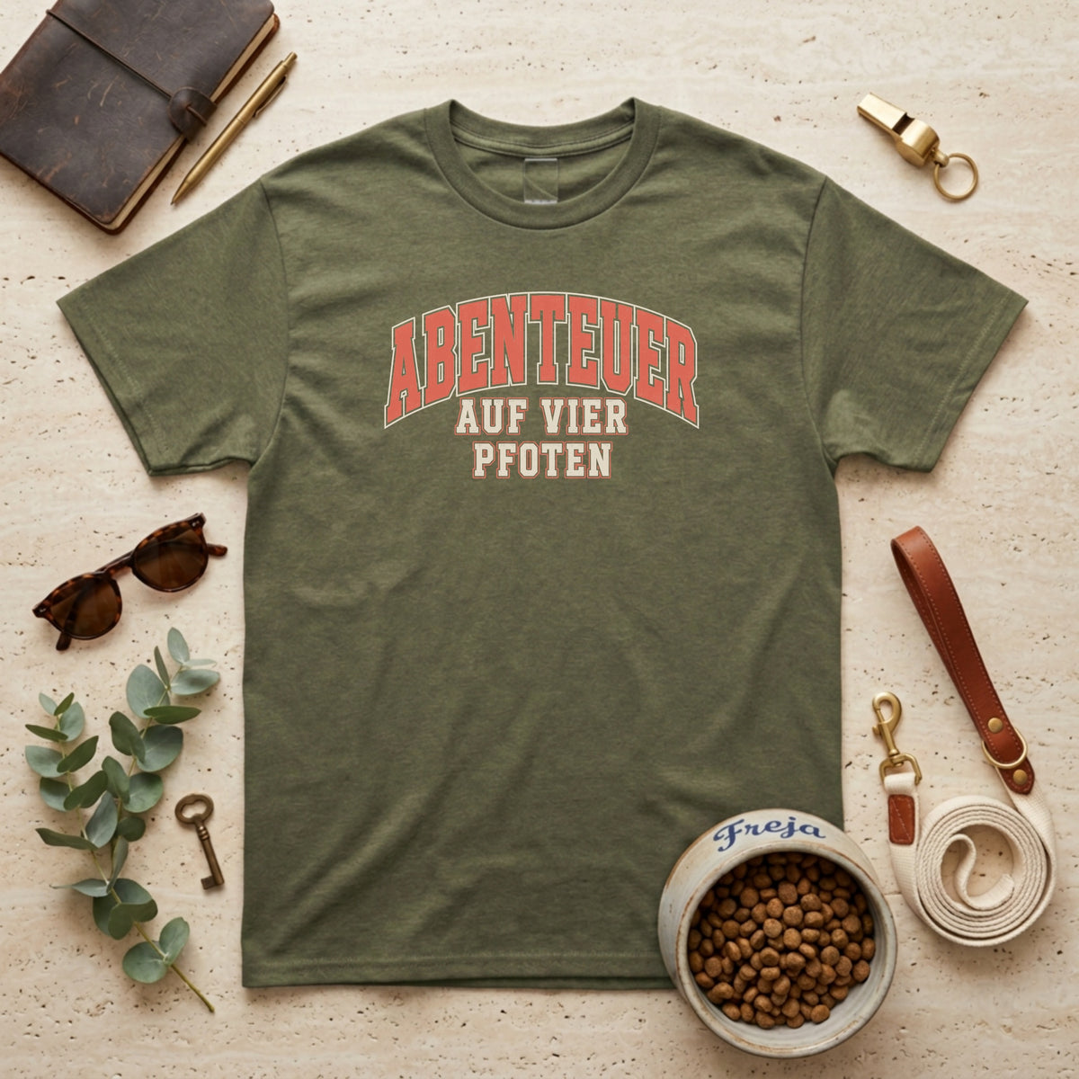 Abenteuer auf vier Pfoten – Unisex T-Shirt