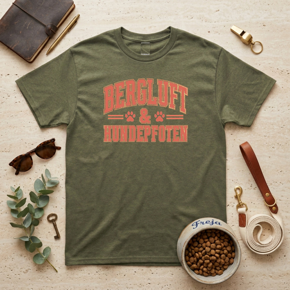 Bergluft & Hundepfoten – Unisex T-Shirt