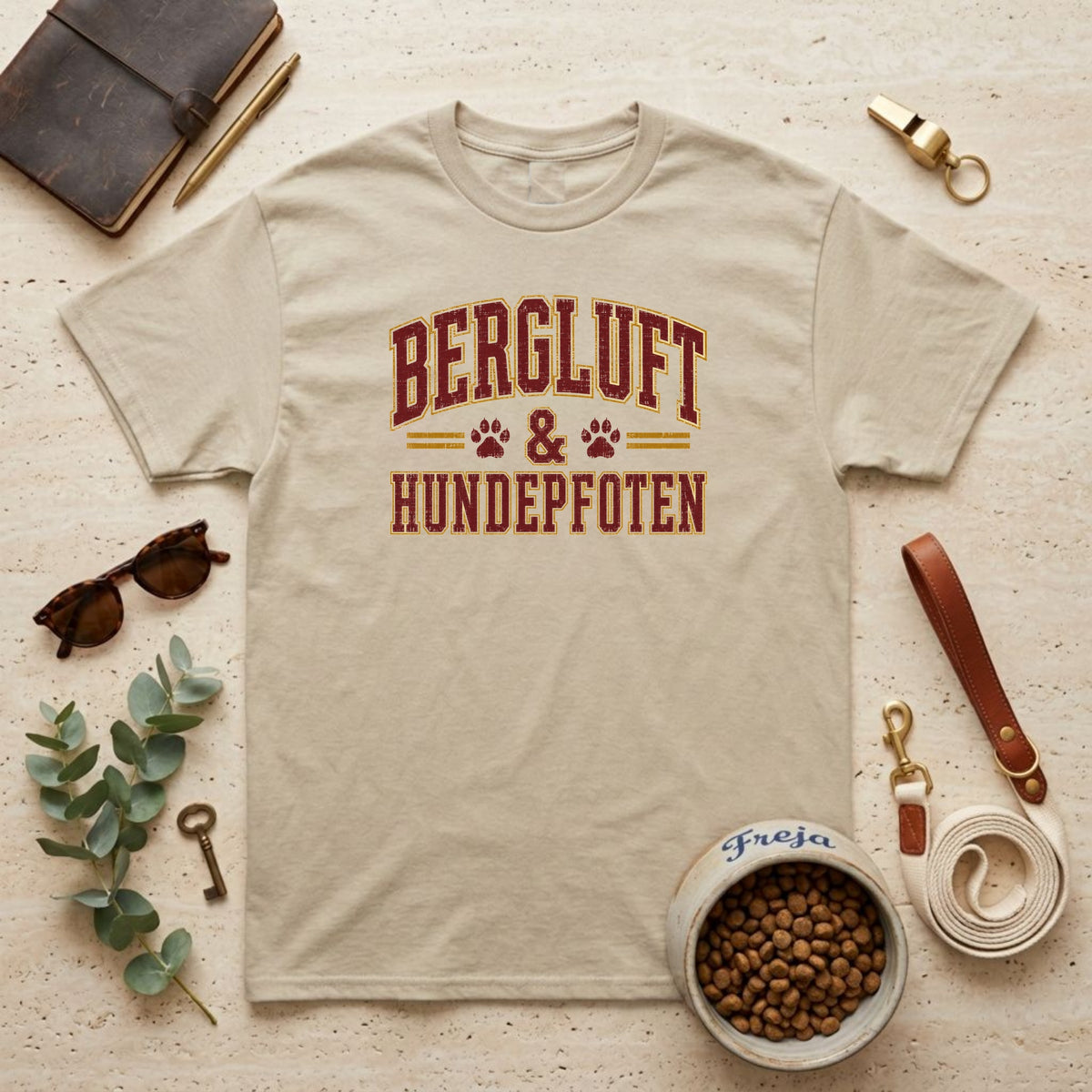 Bergluft & Hundepfoten – Unisex T-Shirt
