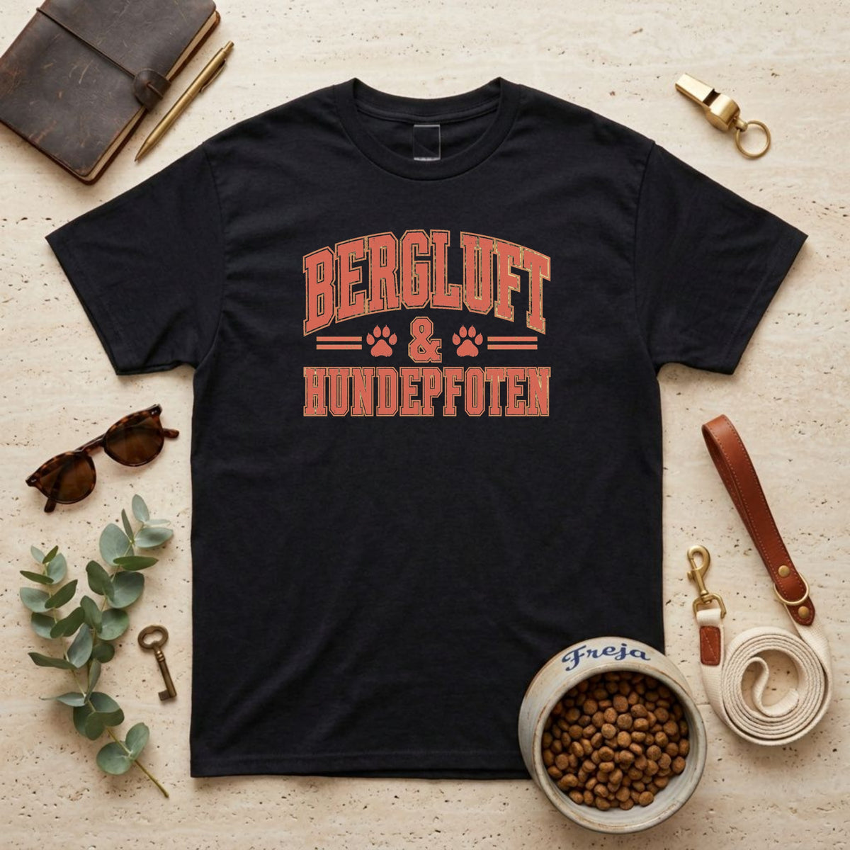 Bergluft & Hundepfoten – Unisex T-Shirt