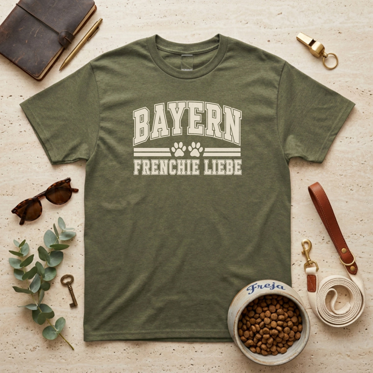 Bayern Frenchie Liebe – Unisex T-Shirt