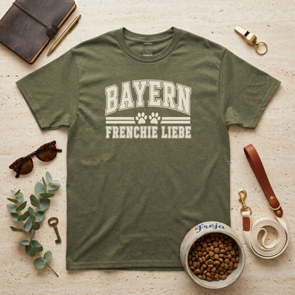 Bayern Frenchie Liebe – Unisex T-Shirt