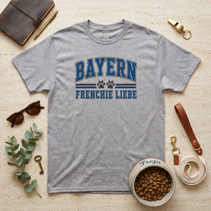 Bayern Frenchie Liebe – Unisex T-Shirt
