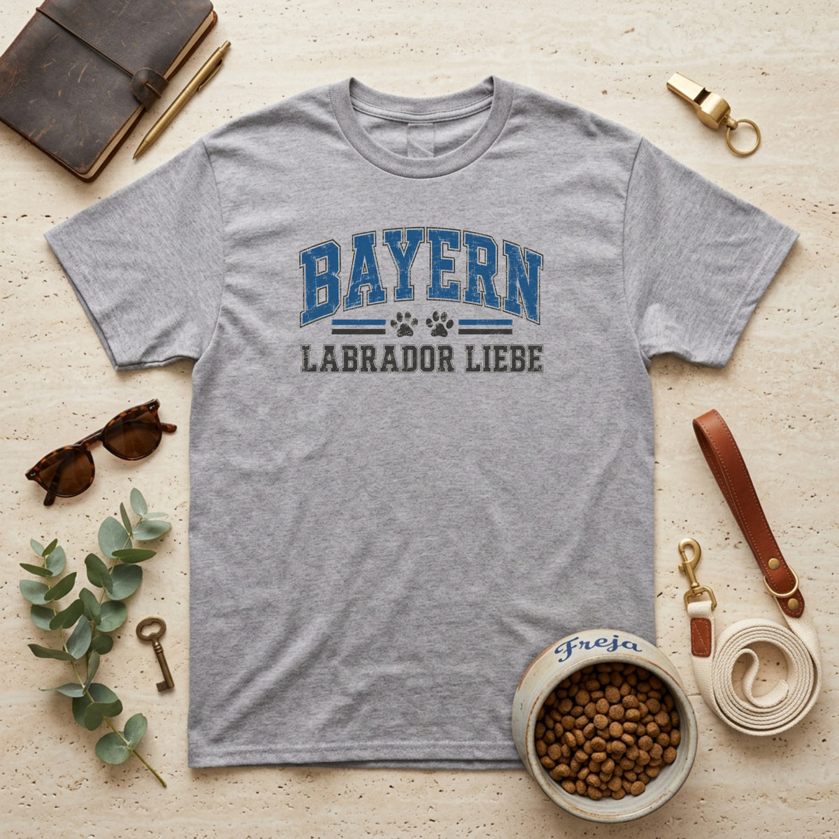 Bayern Labrador Liebe – Vintage – Unisex T-Shirt