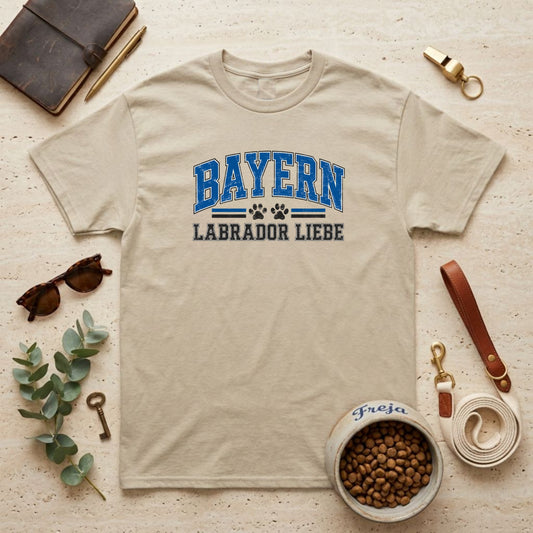 Bayern Labrador Liebe – Blau – Unisex T-Shirt