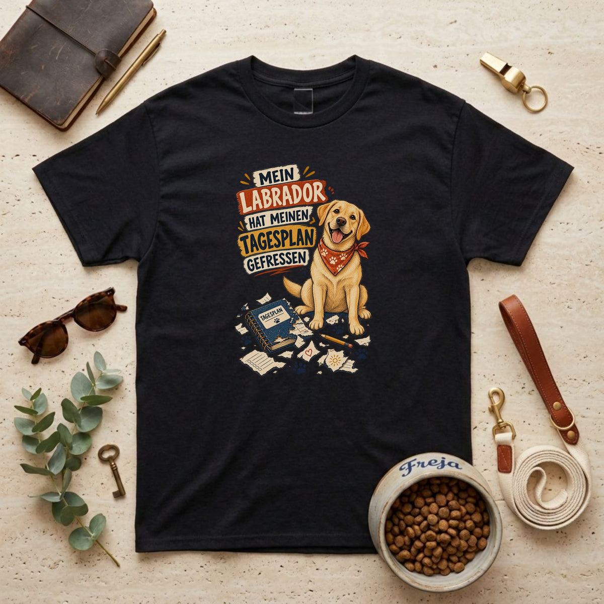 Mein Labrador hat meinen Tagesplan gefressen – Unisex T-Shirt