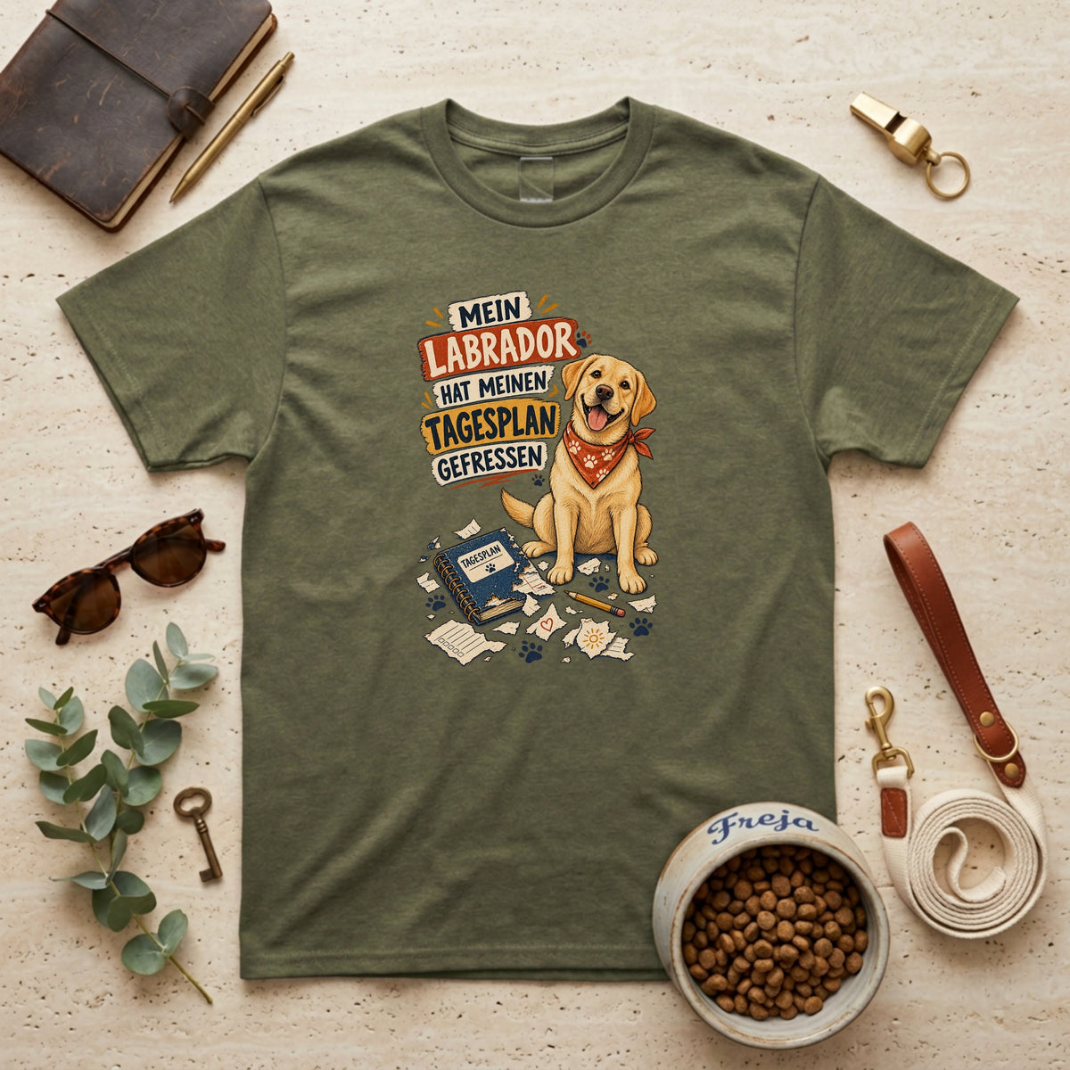 Mein Labrador hat meinen Tagesplan gefressen – Unisex T-Shirt