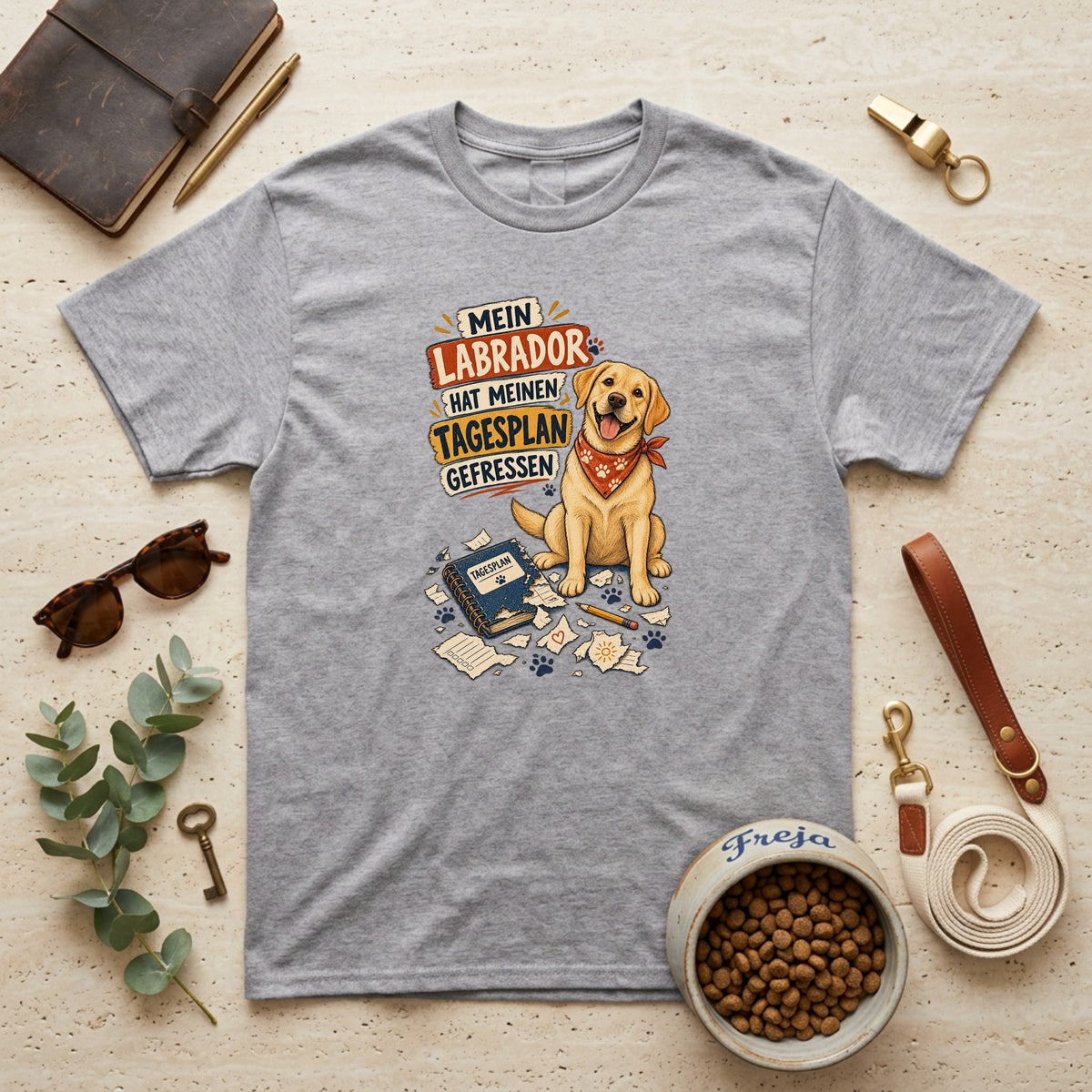 Mein Labrador hat meinen Tagesplan gefressen – Unisex T-Shirt