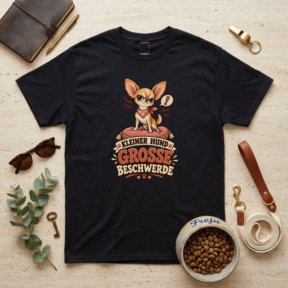 Kleiner Hund – große Beschwerde – Unisex T-Shirt