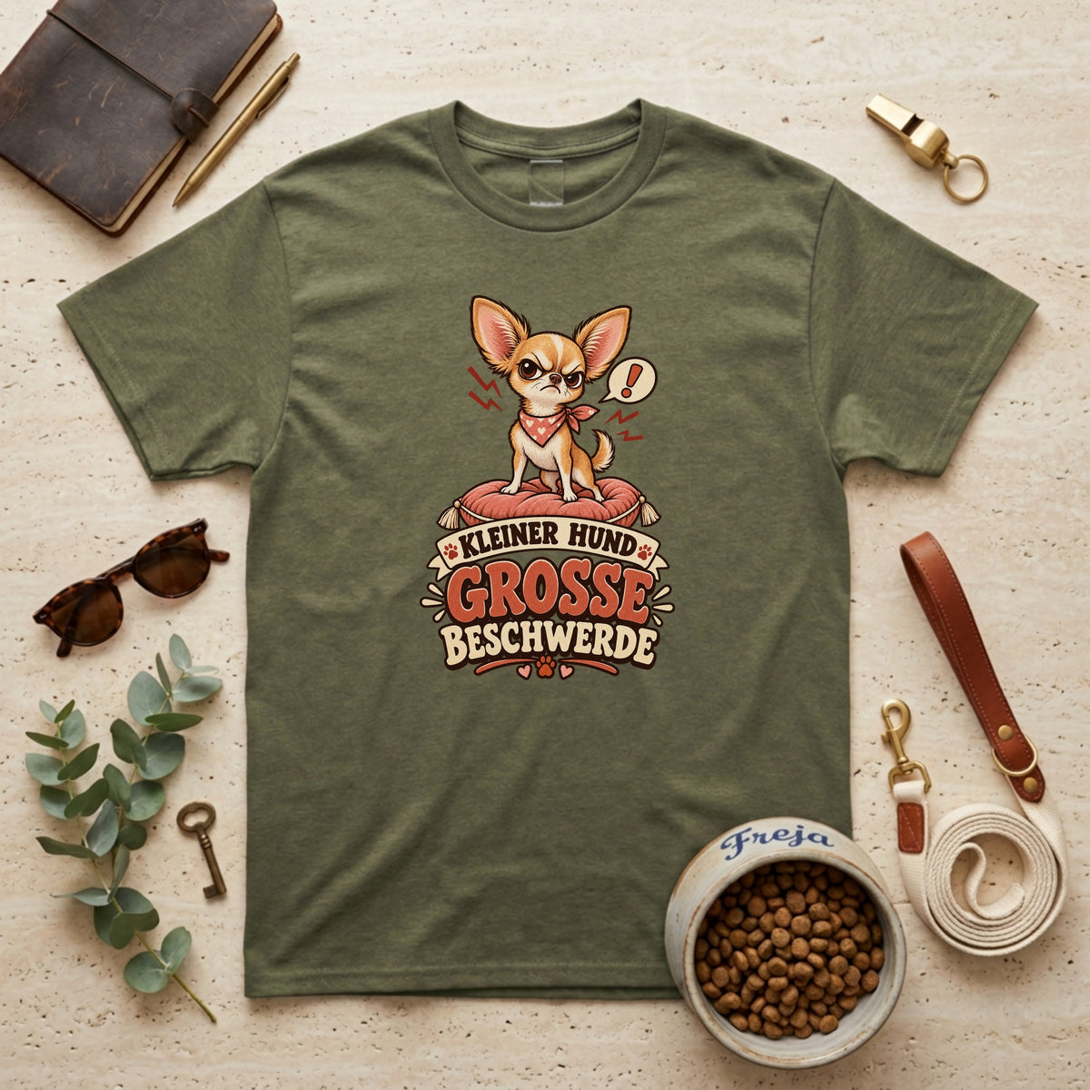 Kleiner Hund – große Beschwerde – Unisex T-Shirt