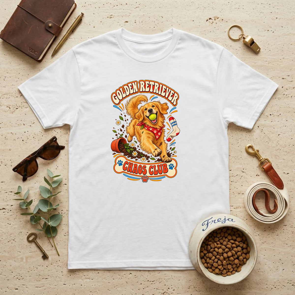 Golden Retriever Chaos Club – Unisex T-Shirt