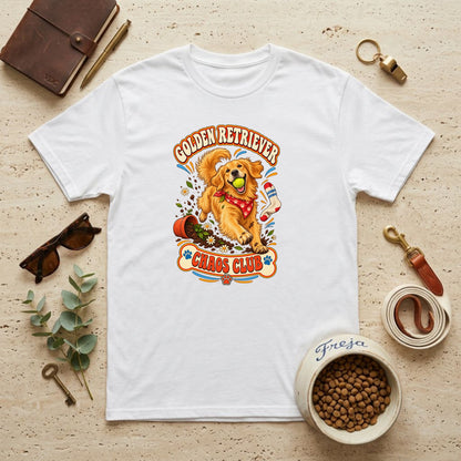 Golden Retriever Chaos Club – Unisex T-Shirt