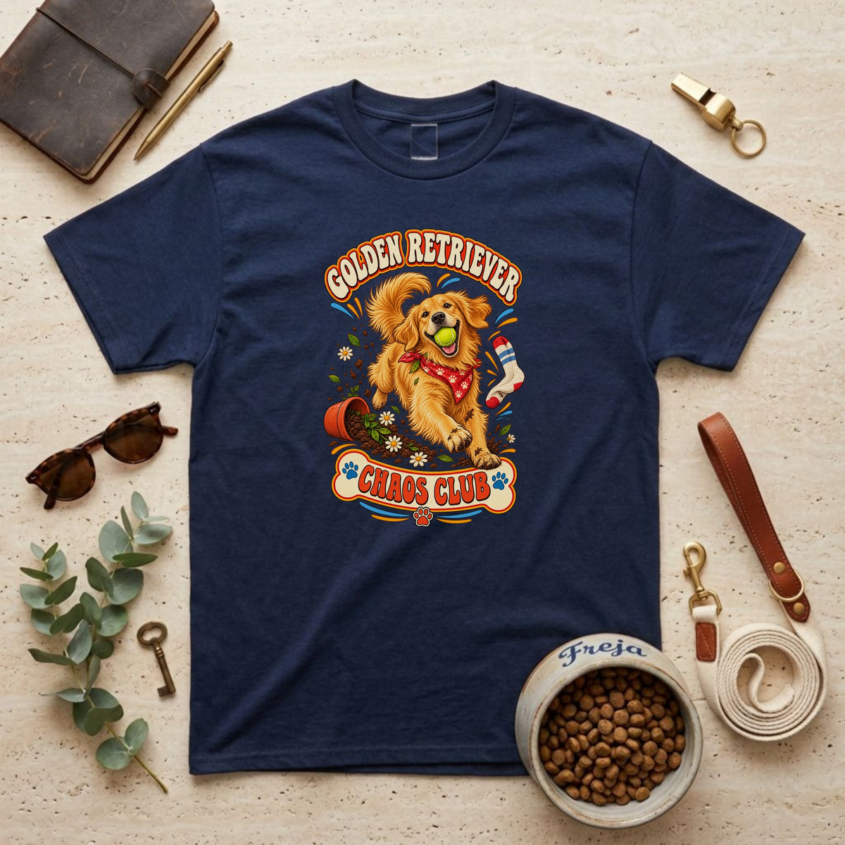 Golden Retriever Chaos Club – Unisex T-Shirt